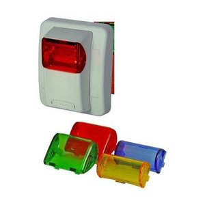 Gentex 904-1330-002 GEC3 Colored Lens Horn / Strobe, Selectable Candela Low Profile, 24VDC, Blue Lens