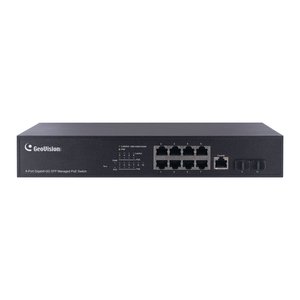 GeoVision GV-APOE0812 8-Port Gigabit PoE Switch with 2 SFP Uplink