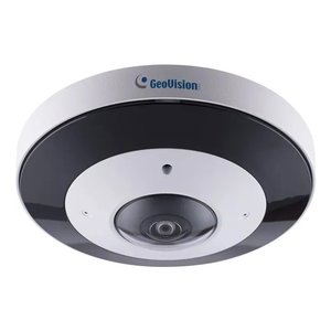 GeoVision GU-GFER12800 AI 12MP H.265 Super Low Lux IR Fisheye Rugged IP Camera, 1.65mm Fixed Lens