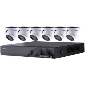GeoVision 780-GNR08GEBF4802-2 8-Channel PoE NVR with 2TB Storage and (6) 4MP IP Dome Camera