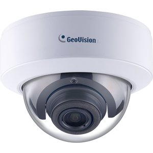 GeoVision 125-GVD4810-0010 4MP H.265 4.3x Zoom Super Low Lux WDR Pro IR Vandal Proof IP Dome Camera, 2.8-12mm Lens, IP67, IK10