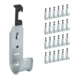 ICC ICCMSJHW33 Batwing J-Hook 1-5/16" without Retainer Clip for Hanging Cable to Hanger Wire and Threaded Rod, Rust-Resistant, 25-Pack, Galvanized Steel