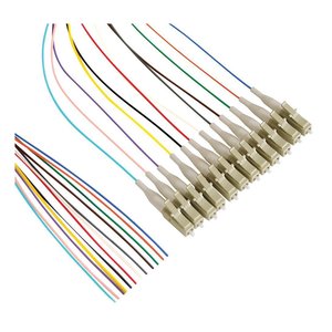 ICC ICFOJSTG03 10G OM3 LC Fiber Optic Splice Kit, Pre-Terminated 12-Fiber 900µm Buffered Cable, 3m