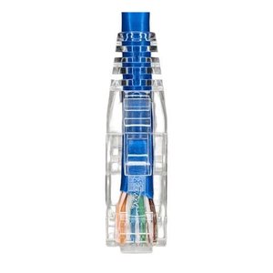 ICC ICPCSN05BL CAT6 Patch Cable Slim Clear, 5', Blue
