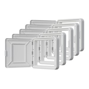 On-Q ENP15605DNA Plastic Hinged Cover with Deep Trim, 15", 5-Pack