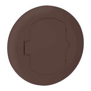 Pass and Seymour TM1542TRBR Tamper-Resistant Thermoplastic Floor Box Cover, Brown