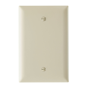 Pass and Seymour TPJ13I Pass and Seymour Trademaster Jumbo Blank Wall Plate, Ivory (M20)