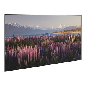 Da-Lite DL17003 Parallax Thin Fixed Frame Projection Screen, Wall Mounted Screen with Beveled Frame, 16:9 HDTV HDTV Parallax Pure UST 0.6, 100" Screen