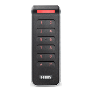 HID 20KNKS-T2-005NTU Signo 20K Contactless Smartcard Keypad Reader, Pigtail Connection, Priority Smart Profile, Black with Silver Trim