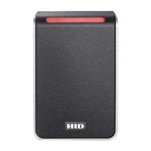 HID 40NKS-01-0063HK Signo 40 Contactless Smartcard Reader, Pigtail Connection, Seos Profile, 0063HK Configuration, Black with Silver Trim