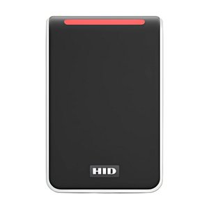 HID 40NKS-01-00U71F Signo 40 Contactless Smartcard Reader with Pigtail Connection, Seos Profile, Black with Silver Trim
