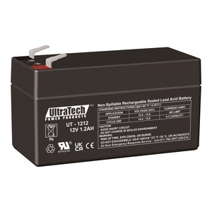 UltraTech IM-1212F1 12V 1.2AH Sealed Lead Acid Battery, F1 Terminal