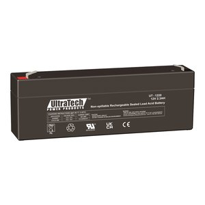 UltraTech IM-1220F1 12V 2.5AH Sealed Lead Acid Battery, F1 Terminal