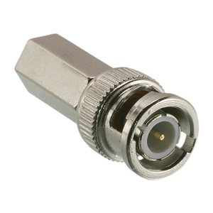 Triplett 302-4TP Male BNC Twist-On Connector, 50 Ohm, 10-Pack