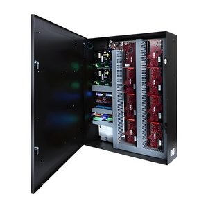 LifeSafety Power FPO150/250-3D8P2M8NL4E4M1/T16A Mercury Power Guide Networked Model with ProWire, 16DR Dual Voltage, 16-Managed and Auxiliary, E4M1 Small / Door Enclosure