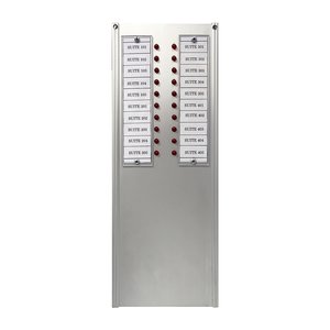 Mircom EC-220A Central Monitoring Panel 20 LED Annunciator Panel with Directory