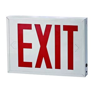 Mircom EL-7007RX-NYC LED Emergency Exit Sign, Thermoplastic Shell, 90 Minute Battery Backup, NYC Approved, Red