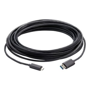 Vaddio USB 3.2 Gen 2x1 Type Male to Type Male Active Optical Cable, Plenum Rated, 30m, Black (440-1007-030)