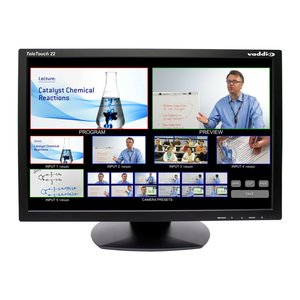 Vaddio TeleTouch 22" HD Touch-Screen LCD Monitor with Base, Black (999-5520-022)