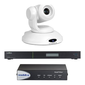 Vaddio EasyIP 10 Mixer AV Over IP Classroom System Base Kit, White (999-60321-000W)