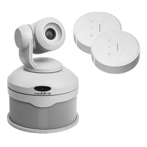 Vaddio 999-99950-400W Vaddio ConferenceSHOT AV Video Conferencing Camera Kit with (2) Table Mics and (1) AV Speaker, White
