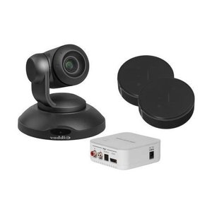 Vaddio 999-99950-600B ConferenceSHOT AV Conference Camera System, Includes PTZ Camera and Two TableMic Conferencing Microphone, Black