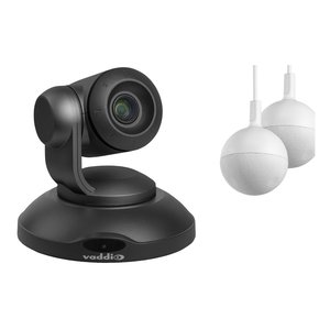 Vaddio 999-99950-700B Vaddio ConferenceSHOT AV Video Conferencing Camera Kit with (2) Ceiling Mics, Black