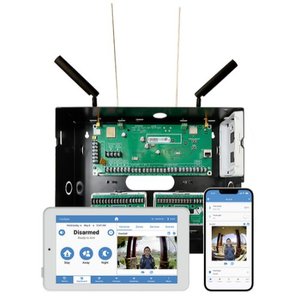 alula CX-KP-M Connect-XiP Hybrid Alarm System Package with Multi-Carrier Communications, Z-Wave, Siren and RE662 BUS Keypad