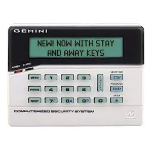 Napco GEMC-FK1-WHT Fire Keypad with 2-Line and  32-Character Alphanumeric LCD Display for Gemini C-Series (GEMC) System, White