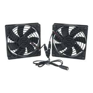 Middle Atlantic FAN2-DC-FC DC Fan Kit with Thermo Controller, 138 CFM, 4.5" DC Fans