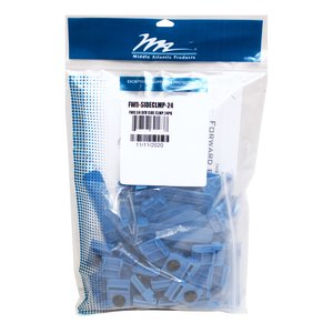 Middle Atlantic FWD-SIDECLMP-24 Forward Small Device Mounting Clamps, 24-Pack, Blue