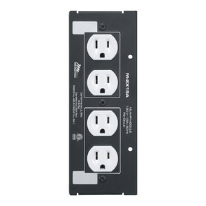 Middle Atlantic M-2X15A MPR Module, Double Duplex, 15A, 8" Deep, Black