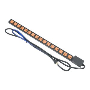 Middle Atlantic PDT-1620C-NS PDT Series Low Profile Vertical Power Strip, 20A, 16-Outlet Rack Mounted Power