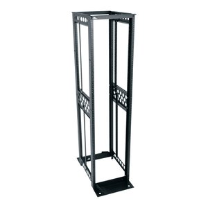 Middle Atlantic R412-4524B R4 Series 4-Post Open Frame Rack, 24" Deep, 45U RMS, Black