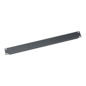 Middle Atlantic SB1-CP12 Blank Rack Panel, Flanged and Steel Blank Panel, 1U RMS, Textured Black Powder Coat, 12-Pack