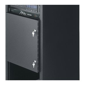 Middle Atlantic SSDR-12 SS Series Solid Security Door, 12U RMS, Black