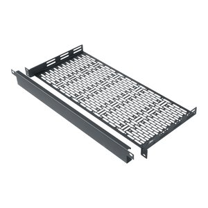 Middle Atlantic UFA-8-F1 UFA Series 1U RMS Small Device Mounting Rack Shelf with 1U Faceplate, 8" Depth