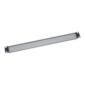 Middle Atlantic VT1 1U RMS Vented Rack Panel, Perforated with 64% Open Area, Black Powder Coat
