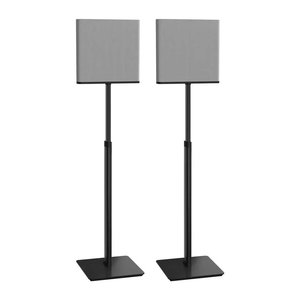 Sanus WSSBTQA2-B2 Height‑Adjustable Speaker Stands, Pair, Black, for Sony BRAVIA Theater Quad