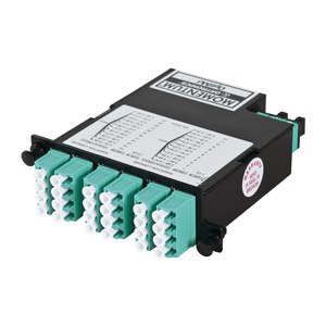 Ortronics M4LCQ24-50EC3B1 M4 Cassette, 24-Fiber, MPO(M)-LC, QD, OM4, T3, Type B, FE