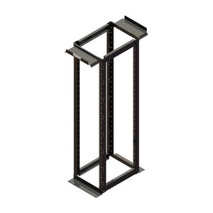 Ortronics MM20830FXD38-B MM20 4-Post Rack, 30", 8', 51 RU, Fixed SQ, Hole Rails, Black