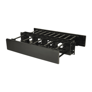 Ortronics DHMC2RUW Horizontal Cable Manager, Double-Sided, White