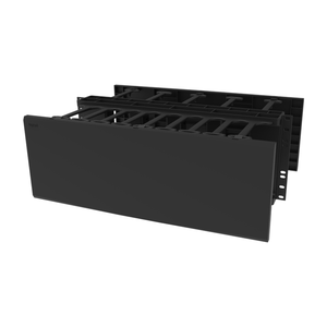 Ortronics DHMC4RU Horizontal Cable Manager, Double-Sided Cover, 4RU