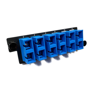 Ortronics HDFP-SCD12AC Infinium HDFP Adapter Panel 6 SC Duplex, OS2, Blue