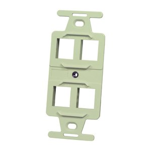 Ortronics KS106S4-13 106 Frame Keystone, 4-Hole, Fog White