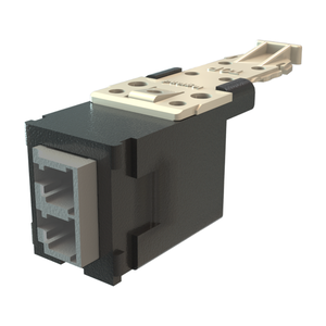Ortronics HDFM-KLC2CG-00 HDJ Insert, Black Housing, Keyed, Gray