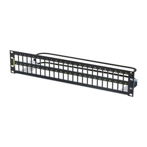 Ortronics PHDTKSU48 Shielded 48-Port Unloaded Panel Flat, 2RU