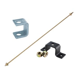 Ortronics RCBK-6 Runway Ceiling Kit with Ceiling Hanger Bracket, Closed Clip, Threaded Rod and Hex Nuts