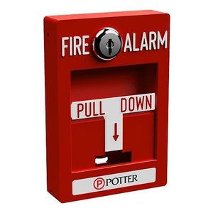 Potter PAD100-PSDA Addressable Pull Station, Dual Action
