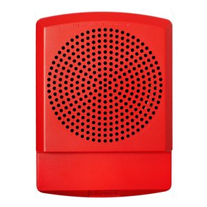 Potter PE-LFHNR Low Frequency Sounder, Wall, No Lettering, Red